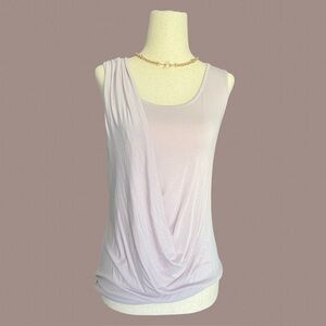 Vintage Cynthia Rowley Lavender Draped Fairycore Sleeveless Tank Top Small